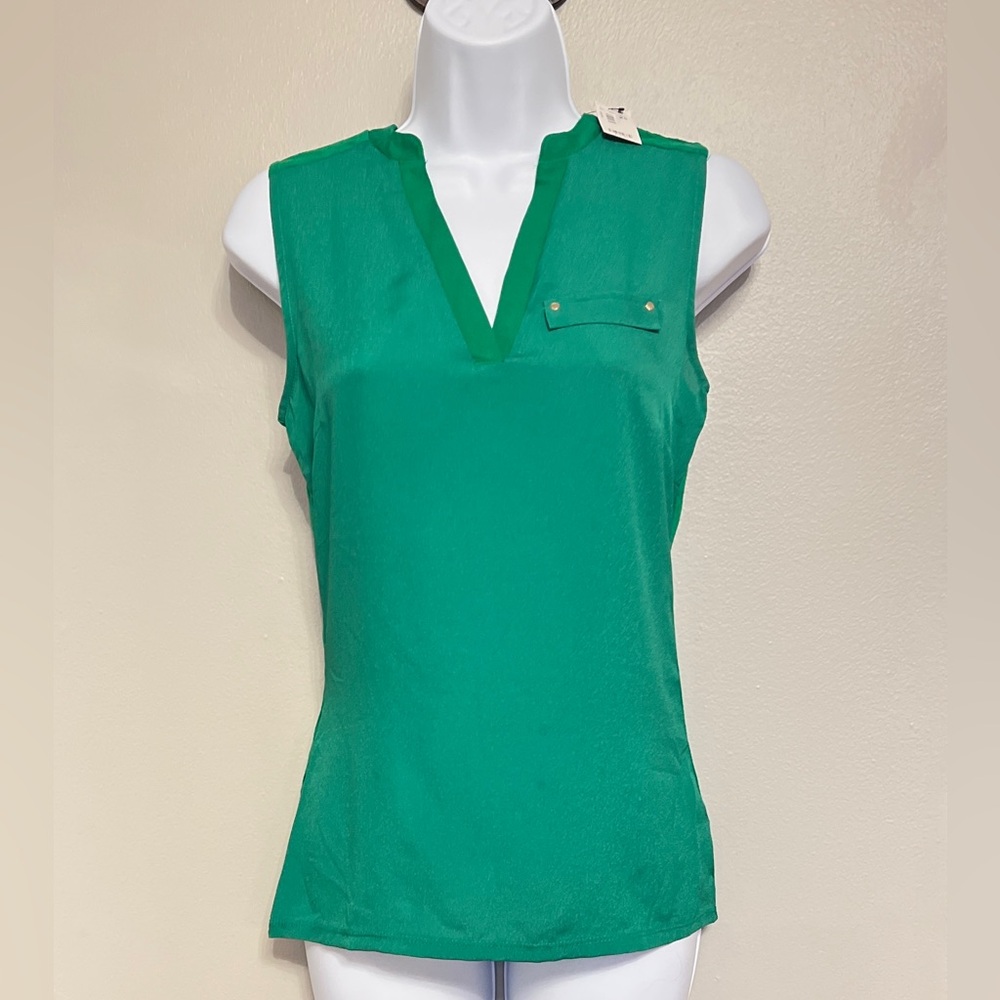 The Limited, NEW with tags, green sleeveless top, size XS